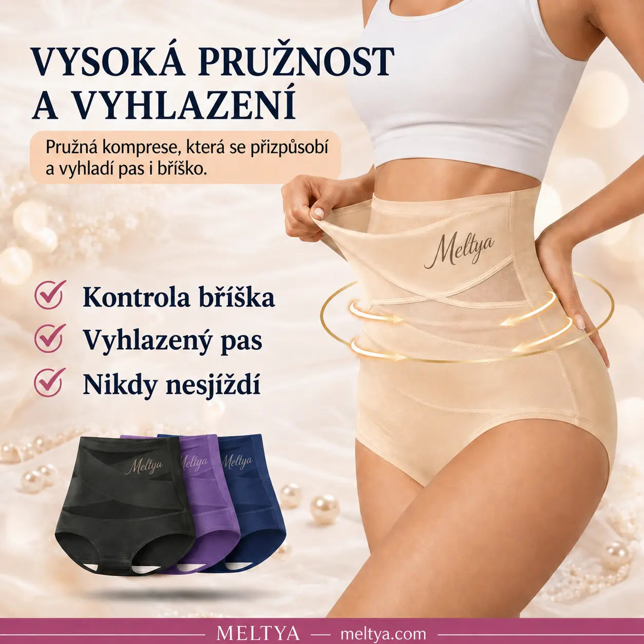 Tvarující stahovací kalhotky Meltya