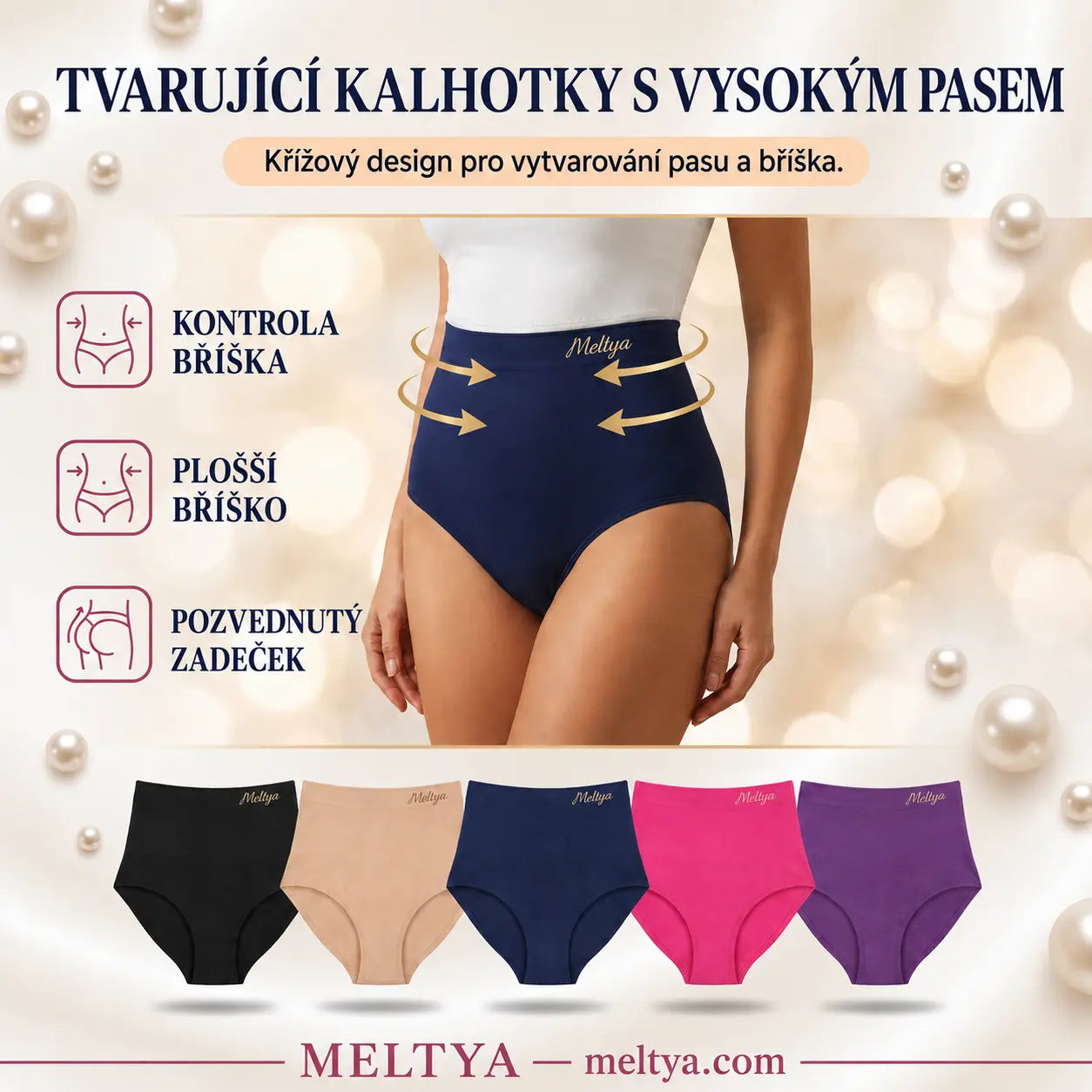 Tvarující stahovací kalhotky Meltya
